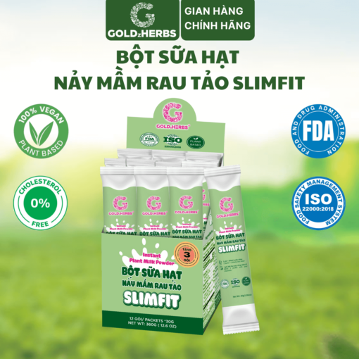 Bột sữa hạt nảy mầm rau tảo slimfit - 1