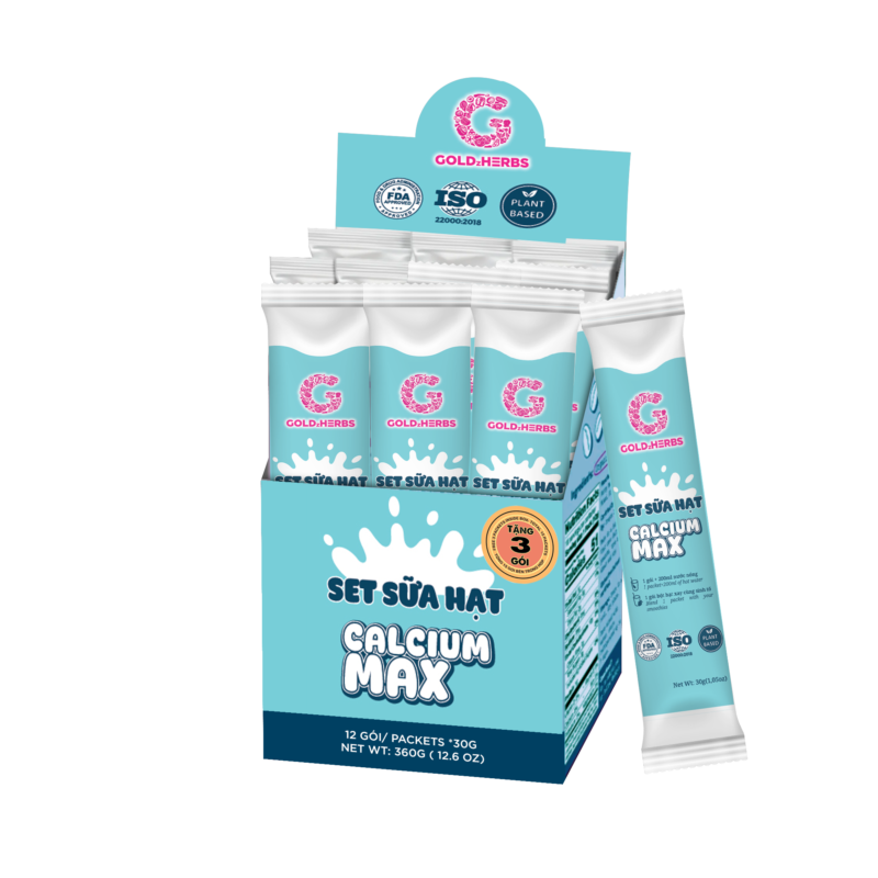Set Sữa Hạt Calcium Max GoldzHerbs
